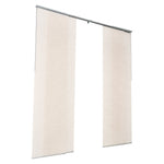 VEVOR Panel Track Blinds, Extendable Track from 116 cm to 218 cm W, Trimmable Panel Curtains Up to 243cm H, Adjustable Vertical Panel Blinds for Sliding Doors, Patio Doors, Room Divider, Light Brown