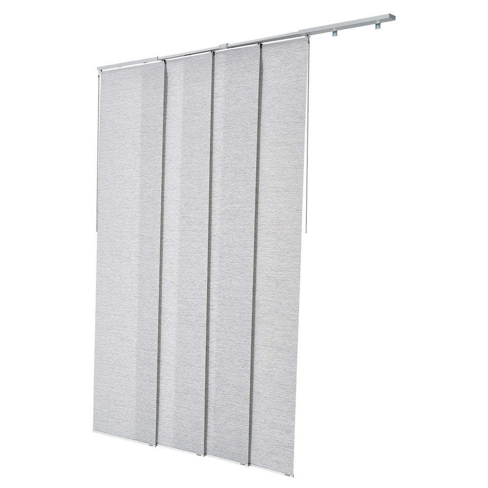 VEVOR Panel Track Blinds, Extendable Track from 116 cm to 218 cm W, Trimmable Panel Curtains Up to 243cm H, Adjustable Vertical Panel Blinds for Sliding Doors, Patio Doors, Room Divider, Window, Gray