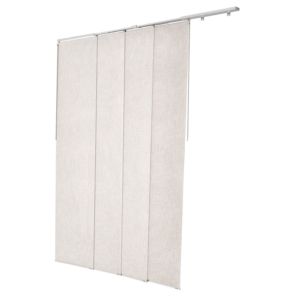 VEVOR Panel Track Blinds, Extendable Track from 116 cm to 218 cm W, Trimmable Panel Curtains Up to 243cm H, Vertical Blackout Panel Blinds for Sliding Doors, Patio Doors, Room Divider, Light Gray