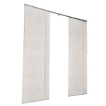 VEVOR Panel Track Blinds, Extendable Track from 116 cm to 218 cm W, Trimmable Panel Curtains Up to 243cm H, Vertical Blackout Panel Blinds for Sliding Doors, Patio Doors, Room Divider, Light Gray