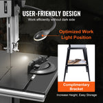 VEVOR Band Saw with Stand Benchtop Bandsaw 24.5 cm 370W Two-Speed Adjustable