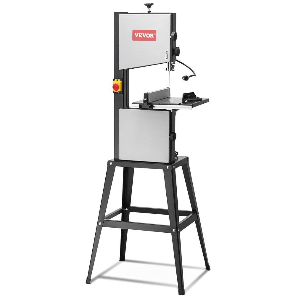 VEVOR Band Saw with Stand Benchtop Bandsaw 24.5 cm 370W Two-Speed Adjustable