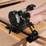 VEVOR Pro Grind Sharpening System, Multi-Grind Sharpening Jig for 152mm & 203mm Bench Grinder - with Platform Jig, Tool Rest Bar, Setup Block, Miter Slide, Micro Bevel Block, for Woodturning Tools