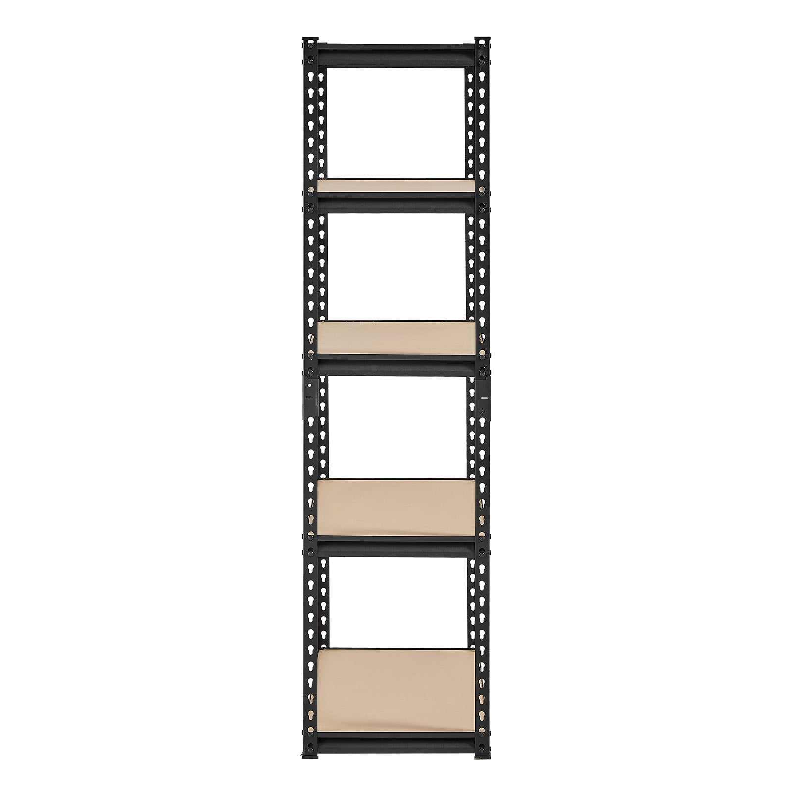 VEVOR Storage Shelves, 2000 lbs, 5 Tier Garage Storage Shelving, 16" D x 32" W x 62.8" H Adjustable Metal Shelves for Garage Shelves Utility Rack Shelf, Ideal for Kitchen, Warehouse, Basement, Black