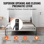 VEVOR Murphy Bed Kit, Queen Size, Vertical Deluxe DIY Wall Bed Mechanical Hardware Kit, Pneumatic Lever Heavy Duty Bed Frame Support, Folding Cabinet Wall Bed Space Saving Design for Guestroom