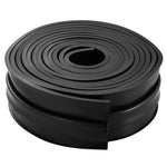 VEVOR Garage Door Threshold and Bottom Seals Kit, 20 FT U Shape+O Ring Universal Garage Door Bottom Seal Weatherstrip PVC, Combine with Weatherproof Garage Threshold Seal Strip with Adhesive, Black