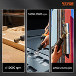 VEVOR Die Grinder 6.4 mm Heavy Duty Straight Die Grinder 30000RPM 6 Variable Speed
