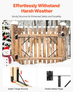 VEVOR Gate Corner Brace Bracket, Anti Sag Gate Frame Hardware Kit, Gate Frame Brace Bracket with Latch Lock, Latch Lock Rope, for Shed Doors, Corral Gates, Driveway Gates, Stable Gates, Iron, Black
