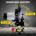 VEVOR Chainsaw Sharpener Professional 230V Electric Chainsaw Blade Sharpener 230W Electric Bench Top Chainsaw Blade Chain Sharpener 145mm Grinder with Induction Motor