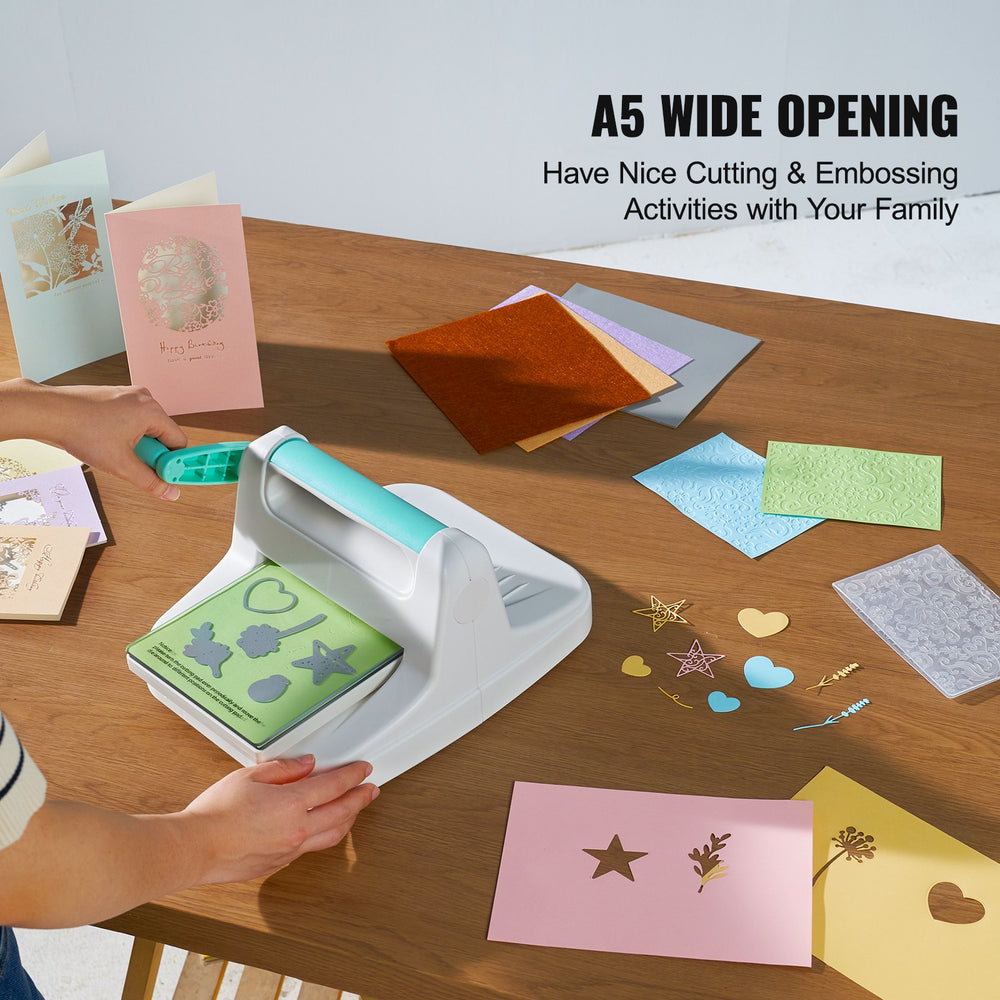 VEVOR Manual Die Cutting Embossing Machine 15.2 cm Opening For Art Craft Scrapbooking
