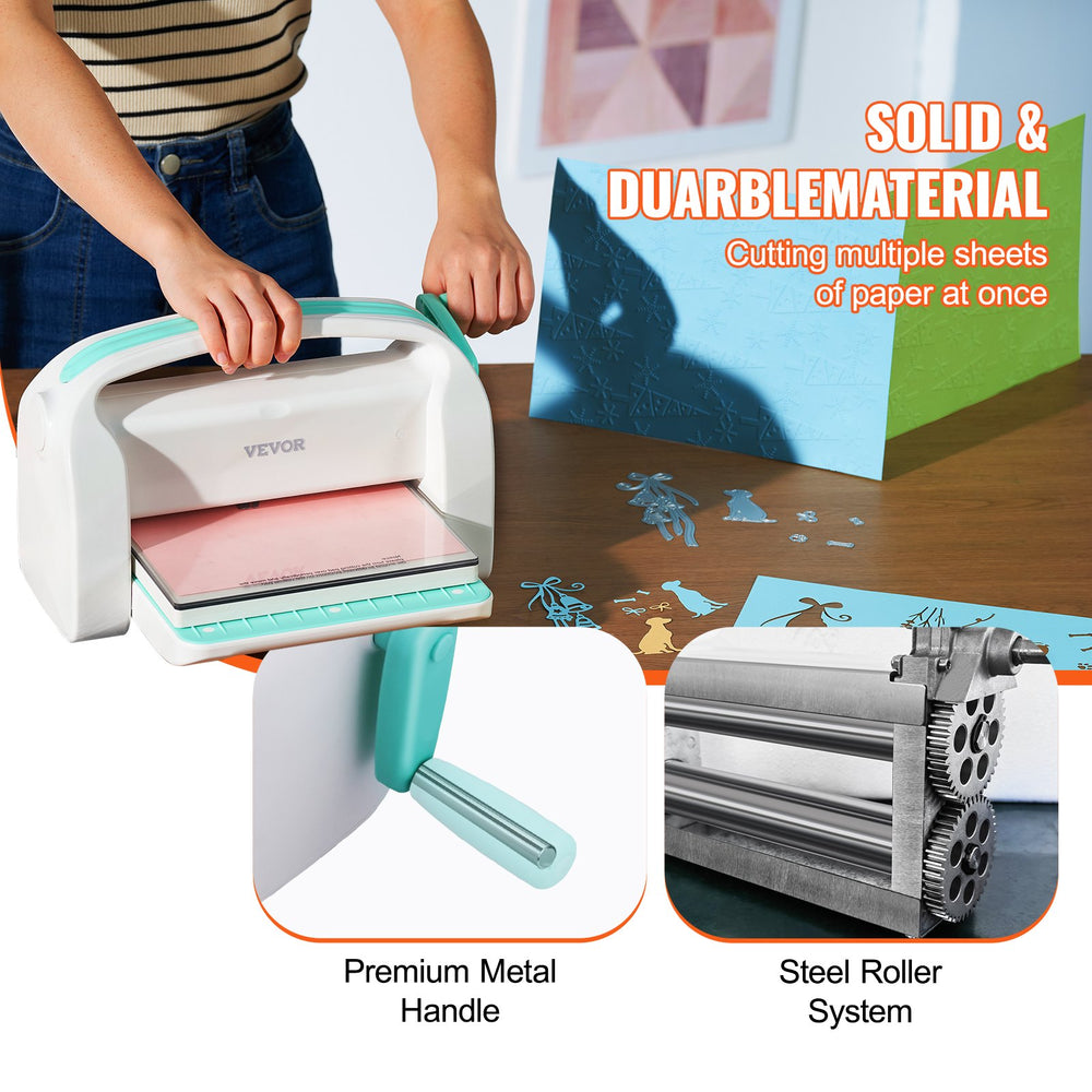 VEVOR Manual Die Cutting Embossing Machine 22.9 cm Opening For Art Craft Scrapbooking