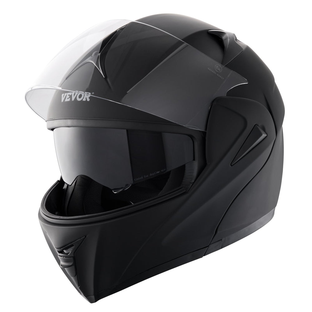 VEVOR Motorcycle Helmet, Unmasked, Smart Street ABS & High Density Helmet with Bluetooth Slot & Interchangeable Lens, DOT Approved Comfortable Motocross Helmet, Fit for Youth & Adults