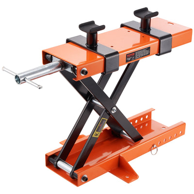 VEVOR Motorcycle Lift Scissor Jack Stand 499.5 kg with Saddle ATV Lift Dirt Bike