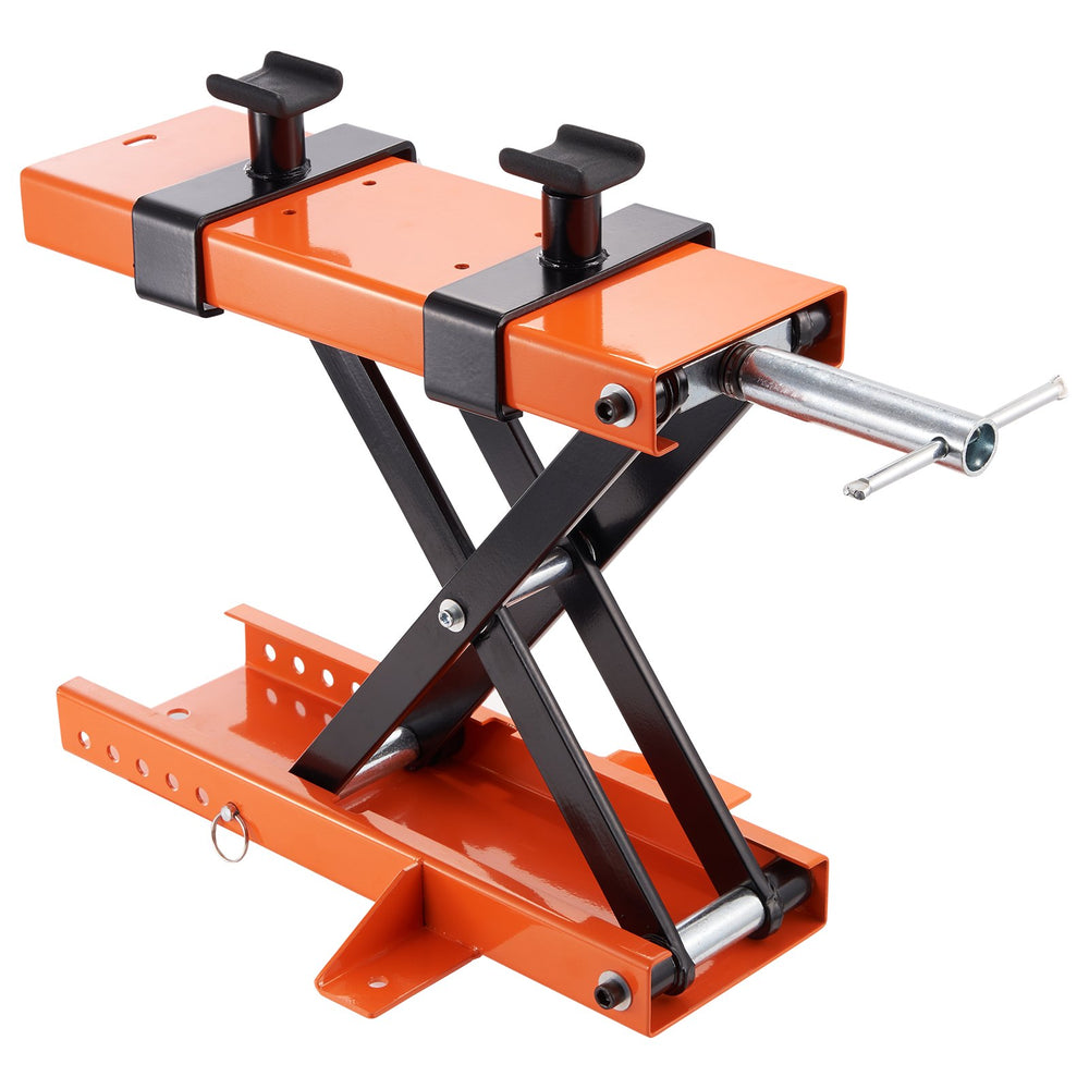 VEVOR Motorcycle Lift Scissor Jack Stand 499.5 kg with Saddle ATV Lift Dirt Bike