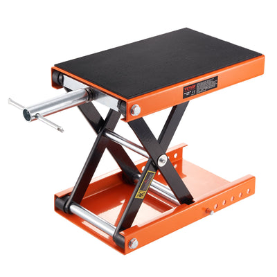 VEVOR Motorcycle Scissor Jack Lift 499.5 kg Wide Deck Hoist Stand for ATVs Bike