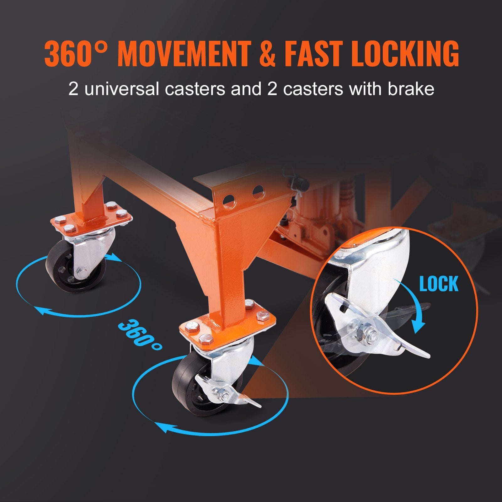VEVOR Hydraulic Motorcycle Lift Table 158.8 kg Dirt Bike Scissor Jack Stand