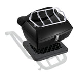 VEVOR Motorcycle Top Case, Universal Durable PP Material Motorbike Tail Box with Reflective Panel, 48L Waterproof Detachable Motorcycle Top Box with Multi-Hole Base, Fit for 99% of Motorcycle Frames