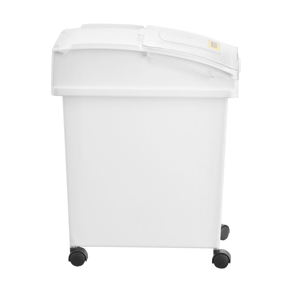 VEVOR Ingredient Bin, 20.8 L Capacity Ingredient Storage Bin, PP Material Flour Bins On Wheels, White Shelf Ingredient Bin with Scoop and Sliding Lid, Commercial Storage Bins, 3 Pcs/Set