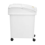 VEVOR Ingredient Bin, 20.8 L Capacity Ingredient Storage Bin, PP Material Flour Bins On Wheels, White Shelf Ingredient Bin with Scoop and Sliding Lid, Commercial Storage Bins, 3 Pcs/Set