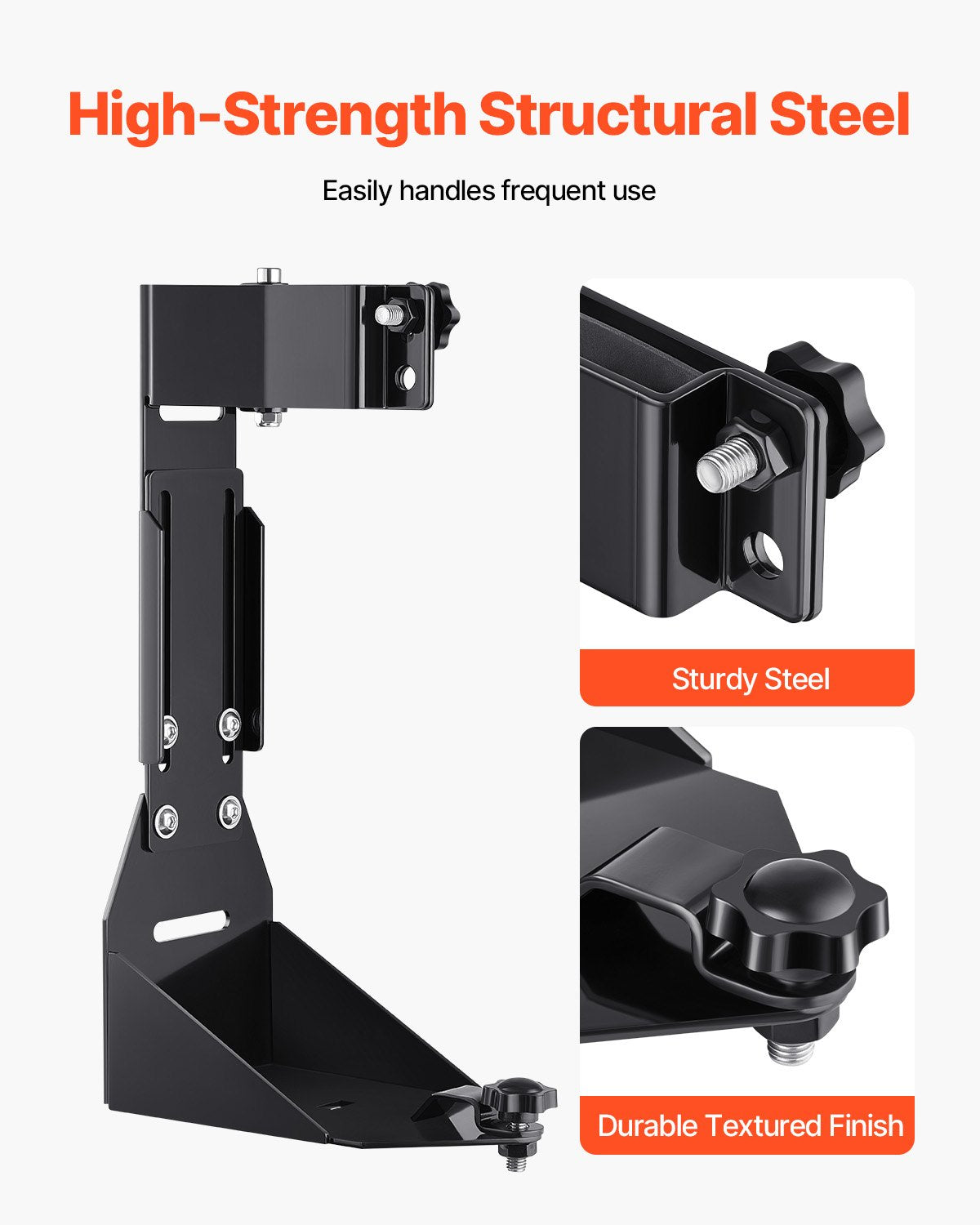 VEVOR High Lift Jack Mount Bracket, Farm Jack Holder Mounting Bracket Kit, Mount Carrier for Off Road Heavy-Duty Jacks, Compatible With YJ (1986-1996), TJ (1997-2006), JK (2006-2018), JL (2018-2024)
