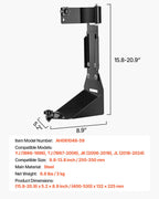 VEVOR High Lift Jack Mount Bracket, Farm Jack Holder Mounting Bracket Kit, Mount Carrier for Off Road Heavy-Duty Jacks, Compatible With YJ (1986-1996), TJ (1997-2006), JK (2006-2018), JL (2018-2024)