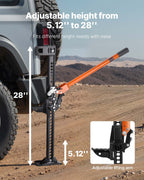 VEVOR Farm Jack, 845mm Utility High Lift Farm Jack, 3.18 Ton Capacity Ratcheting Off Road Utility Jacks, Heavy-Duty Lift Jacks with 130.1-711.2 mm Lifting Range for Tractor, Truck, SUV