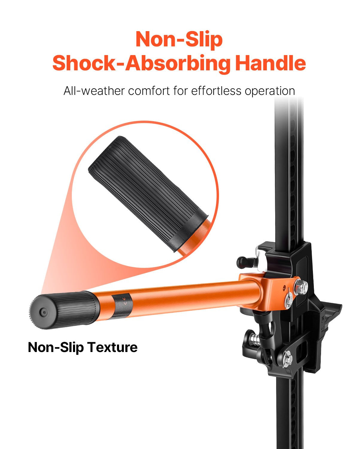 VEVOR Farm Jack, 845mm Utility High Lift Farm Jack, 3.18 Ton Capacity Ratcheting Off Road Utility Jacks, Heavy-Duty Lift Jacks with 130.1-711.2 mm Lifting Range for Tractor, Truck, SUV