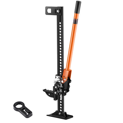 VEVOR Farm Jack, 845mm Utility High Lift Farm Jack, 3.18 Ton Capacity Ratcheting Off Road Utility Jacks, Heavy-Duty Lift Jacks with 130.1-711.2 mm Lifting Range for Tractor, Truck, SUV