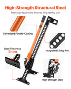 VEVOR Farm Jack, 91.5 cm Utility High Lift Farm Jack, 3.18 Ton Capacity Ratcheting Off Road Utility Jacks, Heavy-Duty Lift Jacks with 130.1-769.6 mm Lifting Range for Tractor, Truck, SUV