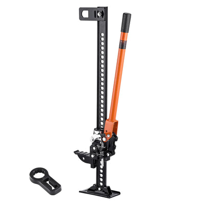 VEVOR Farm Jack, 91.5 cm Utility High Lift Farm Jack, 3.18 Ton Capacity Ratcheting Off Road Utility Jacks, Heavy-Duty Lift Jacks with 130.1-769.6 mm Lifting Range for Tractor, Truck, SUV