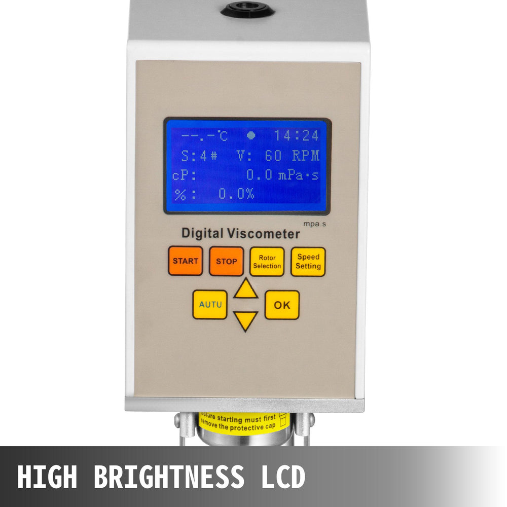 VEVOR NDJ-5S Digital Rotary Viscometer Viscosity 10-100000 mPa.s Viscosity Meter Tester Testing Machine Display Viscometer Digital LCD Display