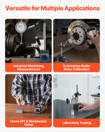 VEVOR Dial Test Indicator, 0.03 mm Accuracy, 0-25.4mm Measuring Range, Easy to Read Large Dial, Professional for Internal Diameter Measurement, Runout Detection, Flatness Inspection