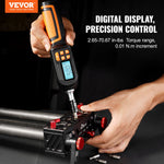 VEVOR Digital Torque Screwdriver, 0.64 cm Drive Screwdriver Torque Wrench, Electrician Torque Screwdriver with LCD, 0.30-7.98 N·m Torque Range, 0.01 N·m Increment Torque Screwdriver with Bits & Case
