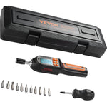 VEVOR Digital Torque Screwdriver, 0.64 cm Drive Screwdriver Torque Wrench, Electrician Torque Screwdriver with LCD, 0.30-7.98 N·m Torque Range, 0.01 N·m Increment Torque Screwdriver with Bits & Case