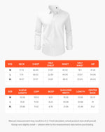 VEVOR Men's Button Up Shirt, Mens Long Sleeve Wrinkle-free Button Down Dress Shirts, Slim Fit Soft Stretch Fabric for Business Casual or Formal, Work, Wedding, Dinner, White