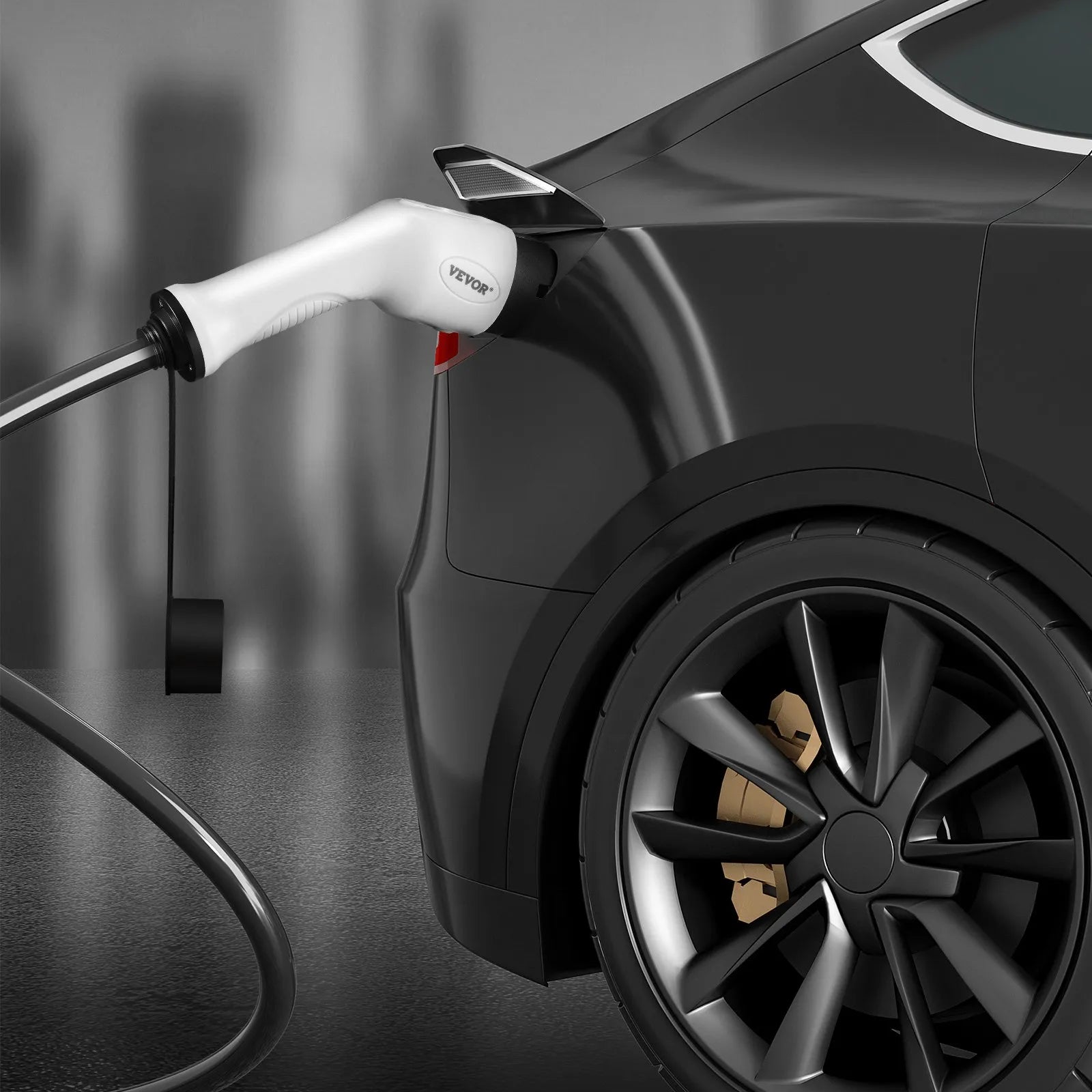 VEVOR Type 2 to Type 2 EV Charging Cable, 32Amp, 22kW 5 Meters Three Phase Electric Vehicle Car Charging Cable, IP66 Waterproof w Carry Bag, for IEC62196 EV & Plug-in Hybrid Electric Vehicle, CE&TUV