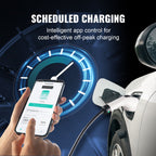 VEVOR Portable EV Charger Type 2, 16A 3.68 kW/11 kW, Electric Vehicle Car Charger with 7.5 M Charging Cable CEE 16 Plug LCD, IEC 62196 Home EV Charging Station with Carry Bag Charging Cable Hook, IP66
