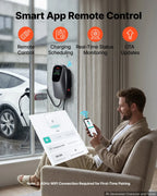 VEVOR Electric Vehicle Charging Station 22kW Three-Phase EV Charger CEE 32A, for All EVs and PHEVs, 400V AC Home Type 2 Smart Car Charging Wallbox, with APP Remote Control & Digital Display, IP65