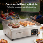 VEVOR 3000W 53.3 cm Commercial Electric Countertop Griddle Flat Top Grill Hot Plate