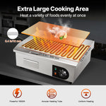 VEVOR 3000W 53.3 cm Commercial Electric Countertop Griddle Flat Top Grill Hot Plate