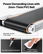 VEVOR Belt Conveyor, 71 x 7.8 inch Conveyor Table, Heavy Duty Stainless Steel Motorized Belt Conveyor for Inkjet Coding Applications Powered PVC Belt Anti-Static Adjustable Speed (Double Guardrail)