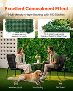 VEVOR Artificial Grass Wall Panels, 12 PCS 20 x 20 inch, 3D Combination Greenery Boxwood  Panel for Indoor Outdoor Green Decor & Ivy Fence Covering, Privacy Backdrop Wall Hedge Screen for Garden