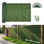 VEVOR Artificial Grass Wall Panels, 40 x 120 inch, Milan Grass Greenery Boxwood Panel for Indoor Outdoor Green Decor & Ivy Fence Covering, Privacy Backdrop Wall Hedge Screen for Garden