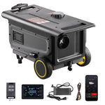 VEVOR Diesel Heater, 5-8KW, DC 12V/24V, All in One Portable Diesel Air Heater with Bluetooth APP Control, Remote Control and LCD Screen, Trolley Design, 5 L Fuel Tank for Trucks, Vans, RVs, Campers