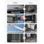 VEVOR Diesel Heater, 5-8KW, DC 12V/24V, All in One Portable Diesel Air Heater with Bluetooth APP Control, Remote Control and LCD Screen, Trolley Design, 5 L Fuel Tank for Trucks, Vans, RVs, Campers