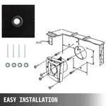 VEVOR 12 Inch Industrial Ventilation Extractor ventilation fan commercial air blower fan Metal Axial Exhaust 300MM Air Puller Fan (300MM/12 Inch)