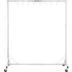 VEVOR Painting Rack, 5 ft-7 ft Adjustable Height, 66 lbs Capacity Automotive Paint Rack Stand, 8 Hooks Painting Drying Rack with 4 Swiveling Wheels, Auto Body Stand for Auto Repair Shops & Garage