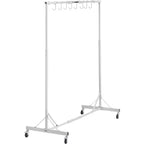 VEVOR Painting Rack, 5 ft-7 ft Adjustable Height, 66 lbs Capacity Automotive Paint Rack Stand, 8 Hooks Painting Drying Rack with 4 Swiveling Wheels, Auto Body Stand for Auto Repair Shops & Garage