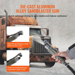 VEVOR 18.9 L Sand Blaster 60-110 PSI High Pressure Sandblaster with 4 Nozzles