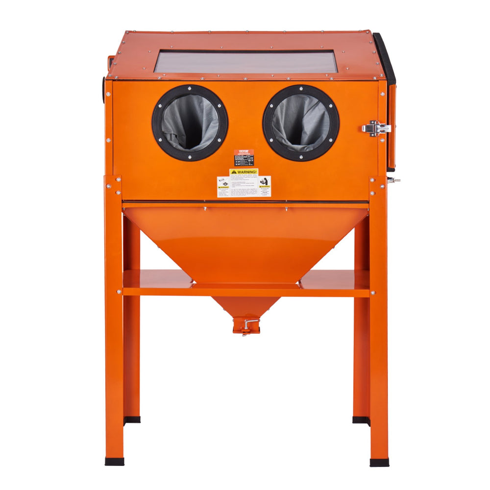 VEVOR 227.1 L Sand Blasting Cabinet with Stand with Blasting Gun & 4 Nozzles